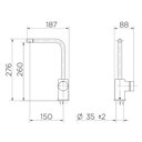 Ver imagem 3 de Purificador de Água Nova Docol Vitalis 1579506 de Bancada Cromada