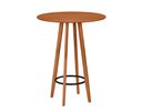 Ver imagem 5 de Conjunto Mesa Banquetas Alta Magic Luxo Puff Madeira Maciça Bistro Sala e Cozinha Hall Cor Nature