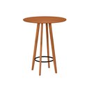 Ver imagem 5 de Conjunto Mesa Banquetas Alta Magic Luxo Puff Madeira Maciça Bistro Sala e Cozinha Hall Cor Nature