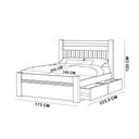Ver imagem 7 de Cama Casal Queen Madeira Maciça com 2 Gavetas 160cm Escócia B07 Avelã - Lyam Decor