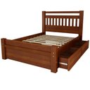Ver imagem 3 de Cama Casal Queen Madeira Maciça com 2 Gavetas 160cm Escócia B07 Avelã - Lyam Decor