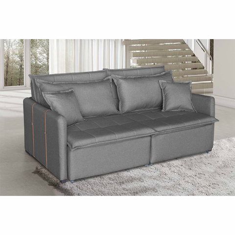 Sofá Cama Dubai 4 Lugares 1,80m Retrátil e Reclinável | Conforto e Design Moderno  de Casa Estofados