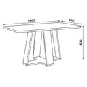 Ver imagem 4 de Mesa Jantar Lins 160 6 Cadeiras Malu Linho - Henn