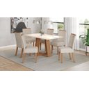 Ver imagem 2 de Mesa Jantar Lins 160 6 Cadeiras Malu Linho - Henn