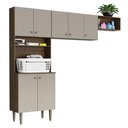 Ver imagem 3 de Kit Área de Serviço Lavanderia 235cm Rustic/crema Gourmet Madesa
