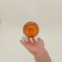 Ver imagem 4 de Vaso Decorativo Enfeite Esfera com Suporte Vidro 10x10 Âmbar