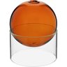 Vaso Decorativo Enfeite Esfera com Suporte Vidro 10x10 Âmbar - 1