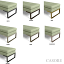 Ver imagem 6 de Recamier Verner Verde Dominic Estilo Industrial Base Preto Fosco - 1,20m - Casore