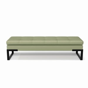 Recamier Verner Verde Dominic Estilo Industrial Base Preto Fosco - 1,20m - Casore