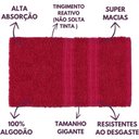 Ver imagem 3 de Jogo de Toalhas Gigante Itália Soft 2 Banhão + 2 Rosto + 2 Tapete Luxo 100% Algodão - Rosa