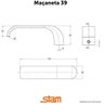 Fechadura 1620/37 - Banheiro Roseta Rd Inox Escovado - 2