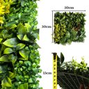 Ver imagem 2 de Muro Inglês Artificial 0,5m² Jardim Vertical Realista Proteção UV Resistente Sol e Chuva