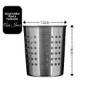 Ver imagem 4 de Escorredor Porta Talheres Aço Inox Prime 14cm - Tuut