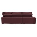 Ver imagem 6 de Sofá de Canto Retrátil e Reclinável Direito 3,00x2,36m Molas Cama inBox Espanha Velusoft Vinho