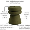 Ver imagem 5 de Puff Organico Cave 48x42 cm Base Giratoria Linho Color Trend Tca 307 Moll