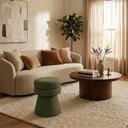 Ver mais imagens de Puff Organico Cave 48x42 cm Base Giratoria Linho Color Trend Tca 307 Moll