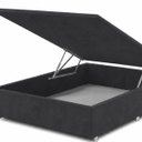 Ver imagem 7 de Base Cama Box Casal com Bau 1,38x1,88 Mts Valentina Vilajo: Suede Preto