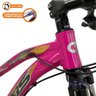 Bicicleta Aro 29 Drais 24v Chillout Shimano Tourney Pink/Roxo 15" - 351 - 3