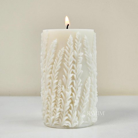 Vela Decorativa Pilar Lavandas 210g