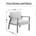Ver imagem 3 de Poltrona Decorativa Madeira Maciça Jequitibá Assento com Persintas Elásticas Antônia