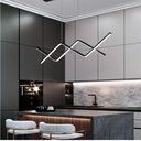 Ver imagem 3 de Luminária Pendente Teto 110cm X 92cm Linear Dupla Wave Raio Ondas Minimalista Gimpo Kjdd-l-140:preto
