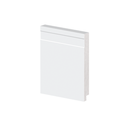 Rodapé Poliestireno 12cm Frisado Branco 51012 Arquitech - 1