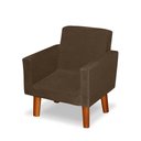 Ver imagem 5 de Mini Poltrona Cadeira Infantil Nina de Criança Suede Marrom