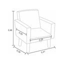 Ver imagem 2 de Mini Poltrona Cadeira Infantil Nina de Criança Suede Marrom