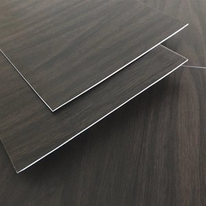 Kit 20 Unidades Placa Adesiva Flexível para Madeira Nogueira Preta 30x60cm