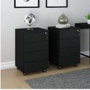 Ver imagem 1 de Kit 2 Gaveteiros Volantes 4 Gavetas Kugv44 Kuadra Yescasa