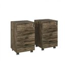 Ver imagem 2 de Kit 2 Gaveteiros Volantes 4 Gavetas Kugv44 Kuadra Espresso Móveis