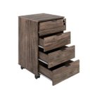 Ver imagem 4 de Kit 2 Gaveteiros Volantes 4 Gavetas Kugv44 Kuadra Espresso Móveis