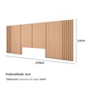 Ver imagem 2 de Cama Casal 2 Mesas C/ 2 Gavetas e Cabeceira sob Medida Mdf Cor:carvalho Malva