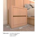 Ver imagem 6 de Cama Casal 2 Mesas C/ 2 Gavetas e Cabeceira sob Medida Mdf Cor:carvalho Malva