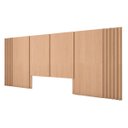 Ver mais imagens de Cama Casal 2 Mesas C/ 2 Gavetas e Cabeceira sob Medida Mdf Cor:carvalho Malva