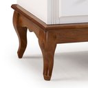 Ver imagem 4 de Balcão Buffet com 4 Portas e 2 Gavetas Prateleira em Vidro Pés Luis Xv 60510 Linz Móveis