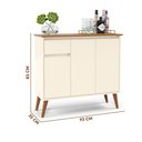 Ver imagem 4 de Buffet 3 Portas 1 Gaveta Pés em Madeira Maciça Off White Freijó Veneza e J