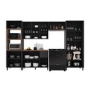 Ver imagem 3 de Armário de Cozinha Modulada Completa Fidelitá Nara 100% MDF 5 Peças 350cm 16 Portas 2 Gavetas com