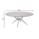 Ver imagem 3 de Mesa de Jantar Redonda 180cm Lipto Madeira Liptus Castanho Claro - Sallar Home