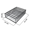 Ver imagem 2 de Colmeia Organizadora 10 Divisórias Euro Home Transparente