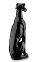 Ver imagem 2 de Escultura Estátua Decorativa Moderna Cachorro Galgo Grande 75cm:preto Brilho