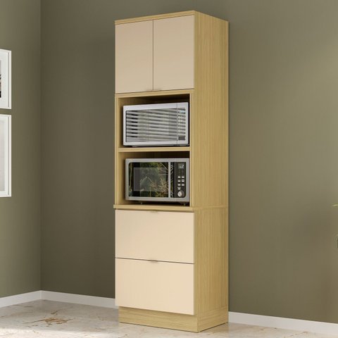 Torre Quente 2 Portas 2 Gavetas Ellite Yescasa Amarelo/Canary/Off White