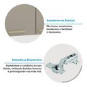 Ver imagem 5 de Armário Aéreo 120cm 3 Portas Isis Luciane Móveis