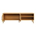 Ver imagem 2 de Rack 160cm c/ 2 Portas de Vidro Canelado - Carvalho Rose