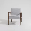 Ver imagem 5 de Poltrona Decorativa Madeira Maciça Jequitibá Assento com Persintas Elásticas e Algodão Julia