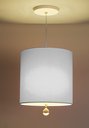 Ver imagem 2 de Luminária Pendente Com Cristal Cúpula Cinza 25x25 1E27