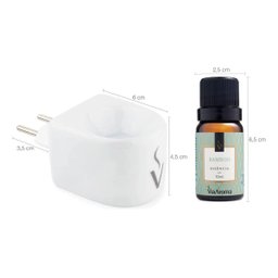 Difusor Aromatizador Elétrico Original com Essência Bamboo Via Aroma - 10ml - 2