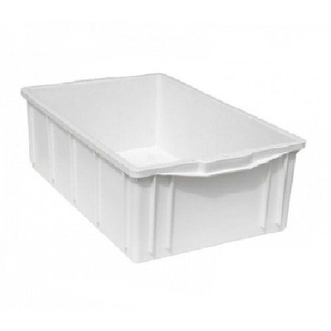 Kit 3 Caixa Plastica 28l E 1 Tampa (composteira):Branco