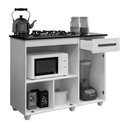Ver imagem 6 de Kit Balcão para Cooktop Cozinha Kaiki Violeta Branco com Fogão Cooktop 5 Bocas Itatiaia Essencial Pr