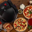 Ver mais imagens de Forno de Pizza Elétrico Duplo Ariete 927 Preto 1800W 110V - Pedra Refratária e Design Retrô